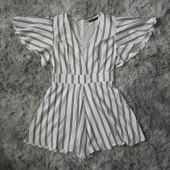 Shein Striped Romper - Picture 6 of 9